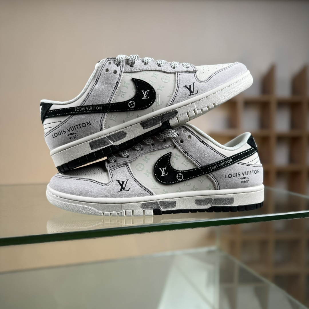 Nike SB Dunk Low LV联名 涂鸦双拼 周年高端定制 低帮休闲板鞋 CX5050-Y01