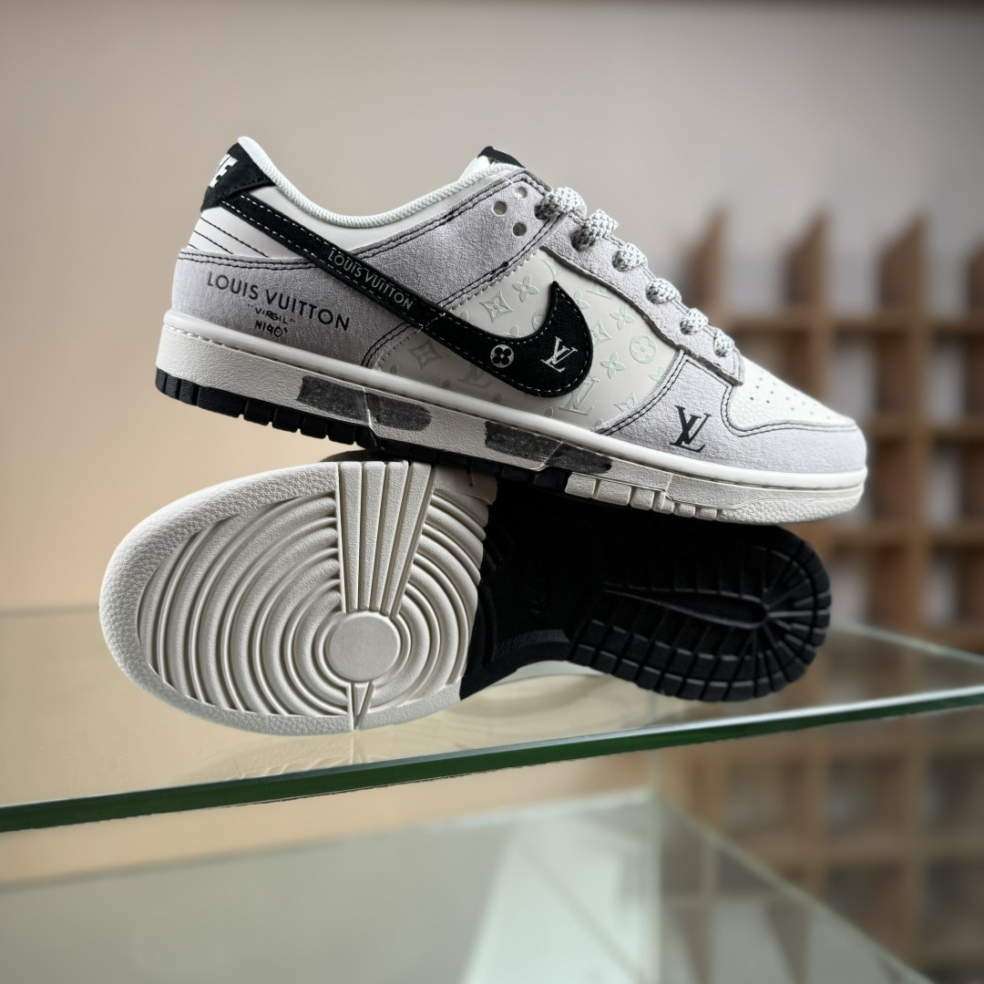 Nike SB Dunk Low LV联名 涂鸦双拼 周年高端定制 低帮休闲板鞋 CX5050-Y01