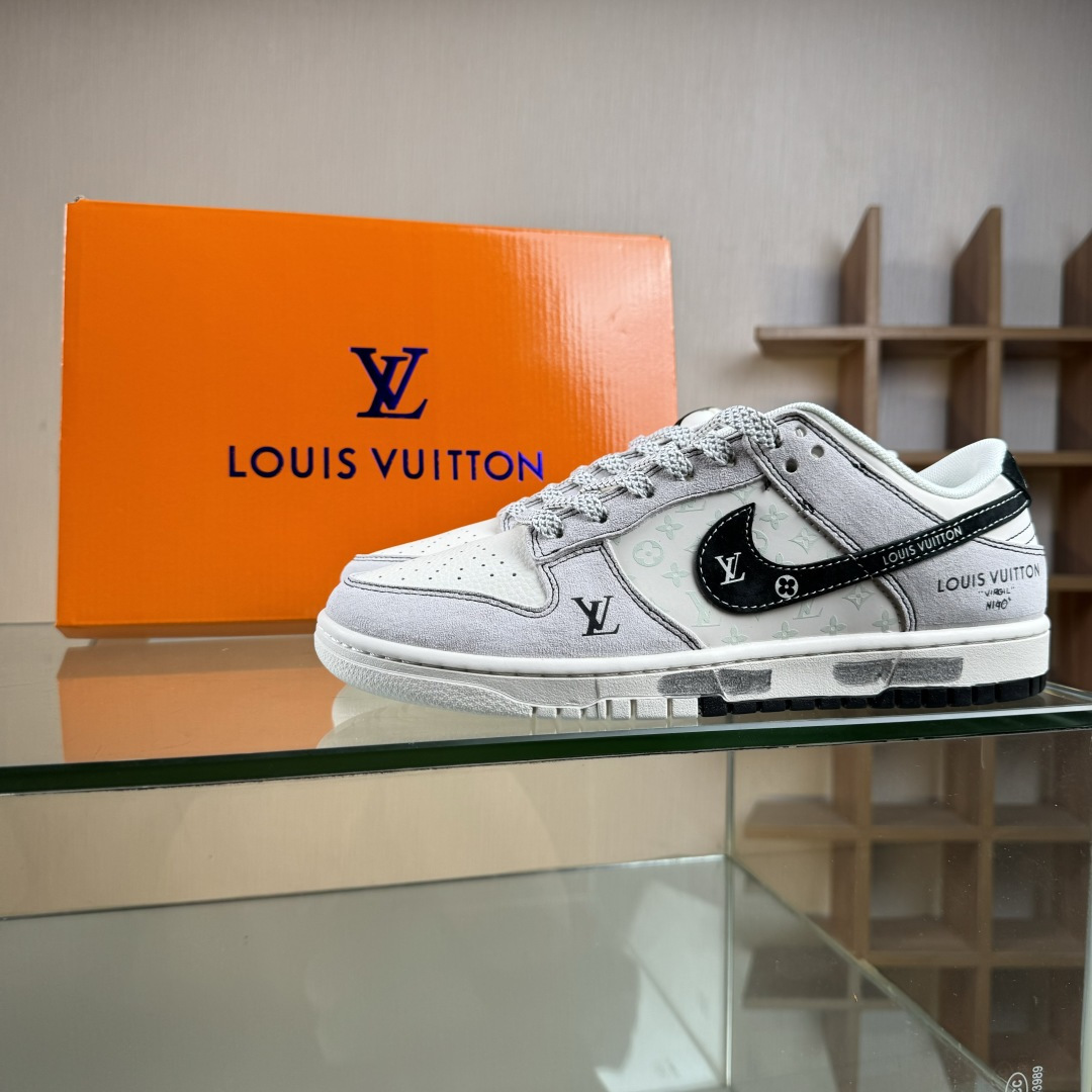 Nike SB Dunk Low LV联名 涂鸦双拼 周年高端定制 低帮休闲板鞋 CX5050-Y01