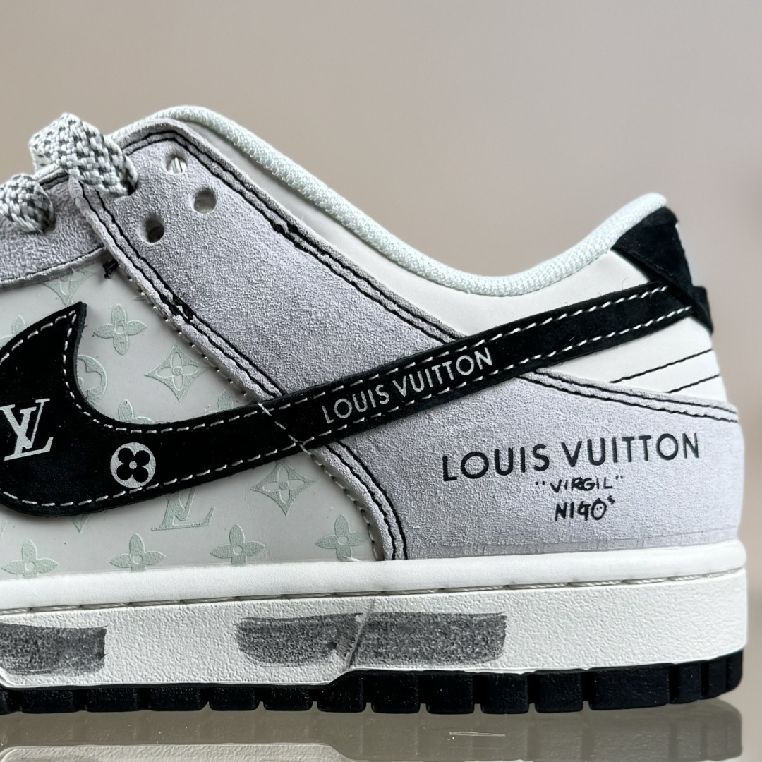 Nike SB Dunk Low LV联名 涂鸦双拼 周年高端定制 低帮休闲板鞋 CX5050-Y01