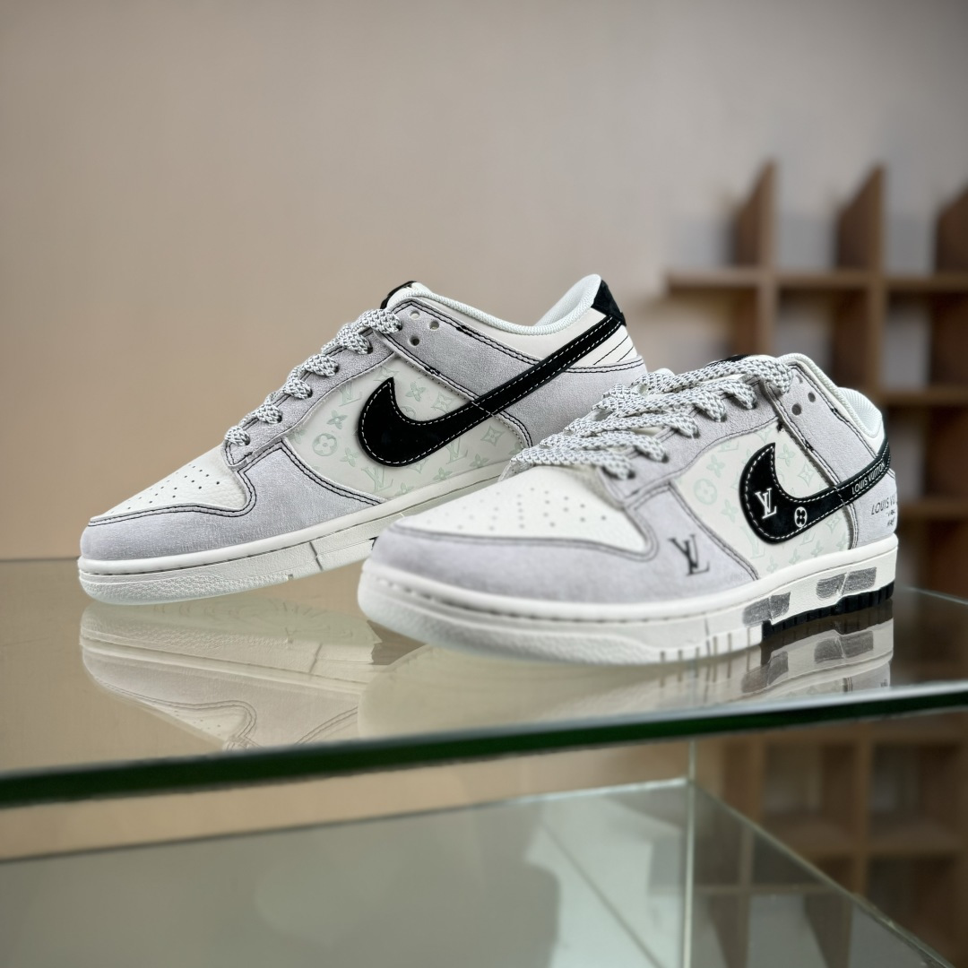 Nike SB Dunk Low LV联名 涂鸦双拼 周年高端定制 低帮休闲板鞋 CX5050-Y01