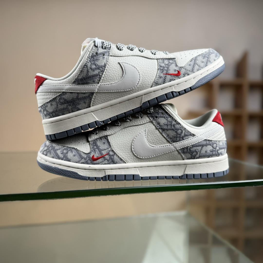Nike SB Dunk Low x DIOR 黑白小勾满天星 CS1688-122