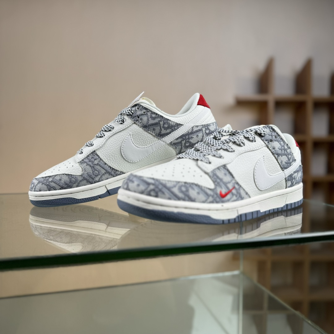 Nike SB Dunk Low x DIOR 黑白小勾满天星 CS1688-122