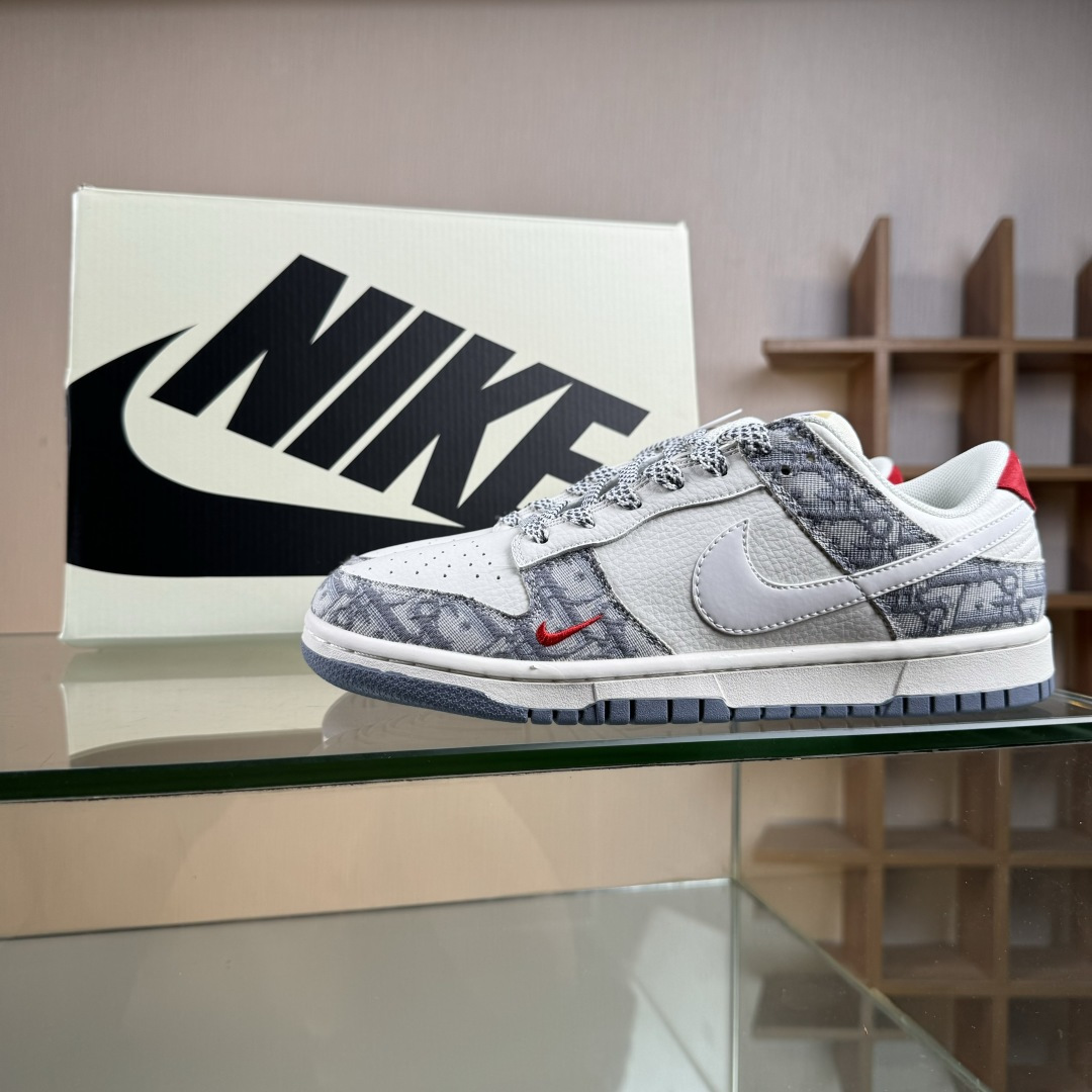 Nike SB Dunk Low x DIOR 黑白小勾满天星 CS1688-122