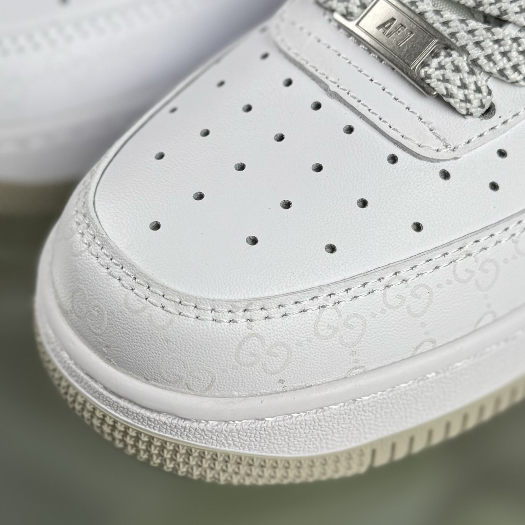 260 Nike Air Force 1'07 Low 古驰联名 米灰牛仔夜光 空军一号低帮休闲板鞋 XX3168-197