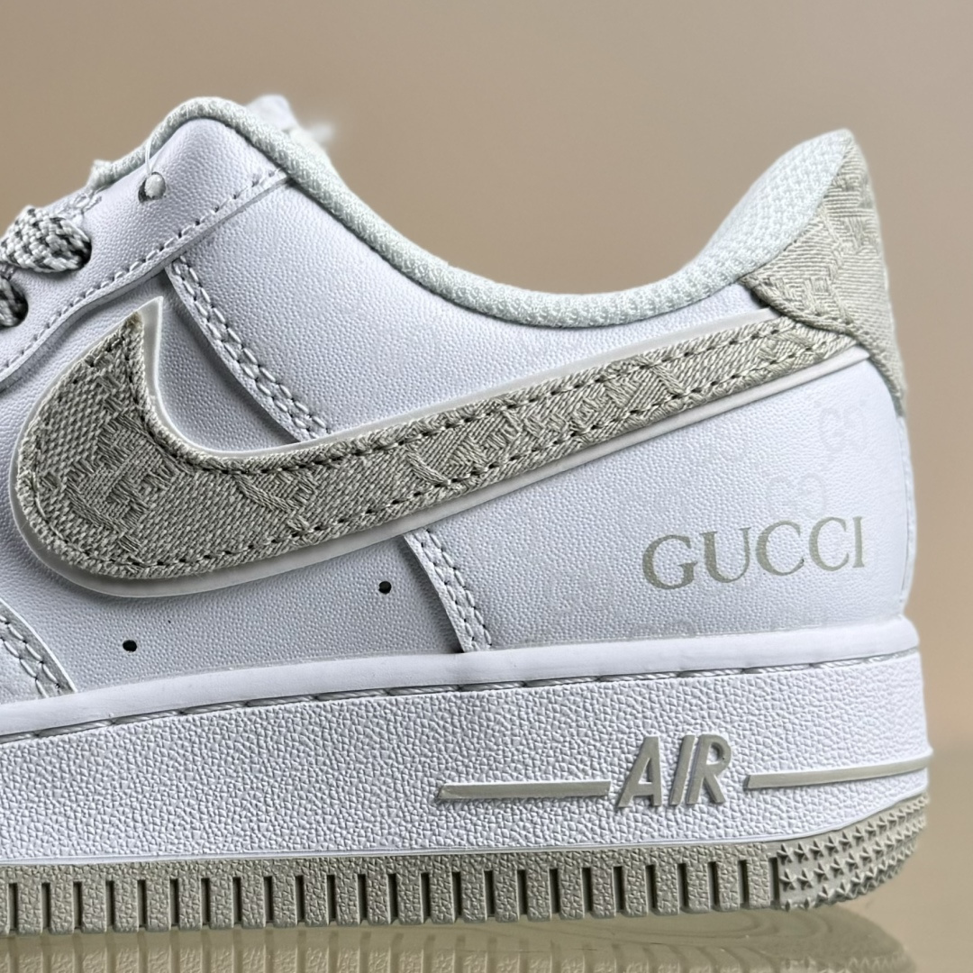 260 Nike Air Force 1'07 Low 古驰联名 米灰牛仔夜光 空军一号低帮休闲板鞋 XX3168-197