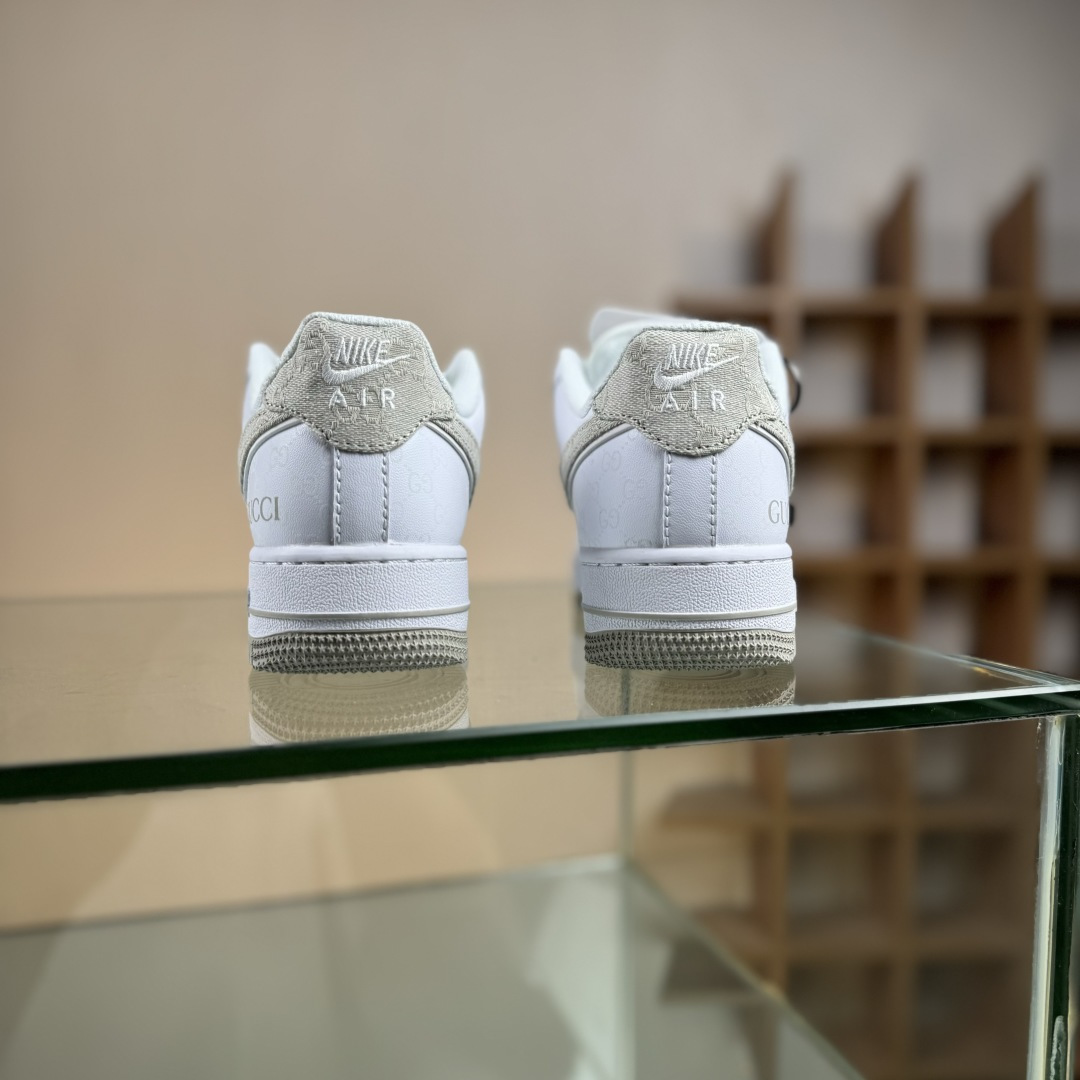 260 Nike Air Force 1'07 Low 古驰联名 米灰牛仔夜光 空军一号低帮休闲板鞋 XX3168-197