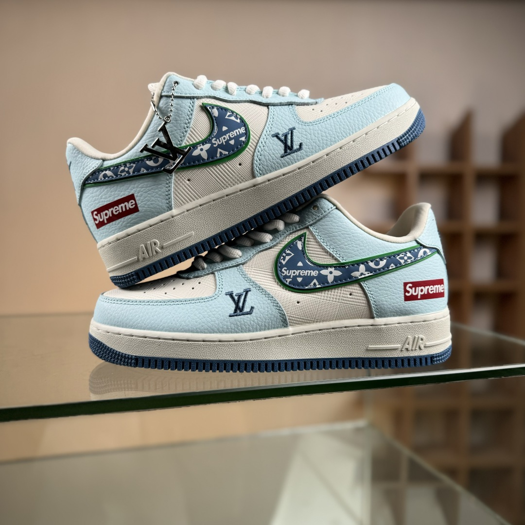 Nike Air Force 1'07 Low LV联名 白蓝 空军一号低帮休闲板鞋 YF9511-809