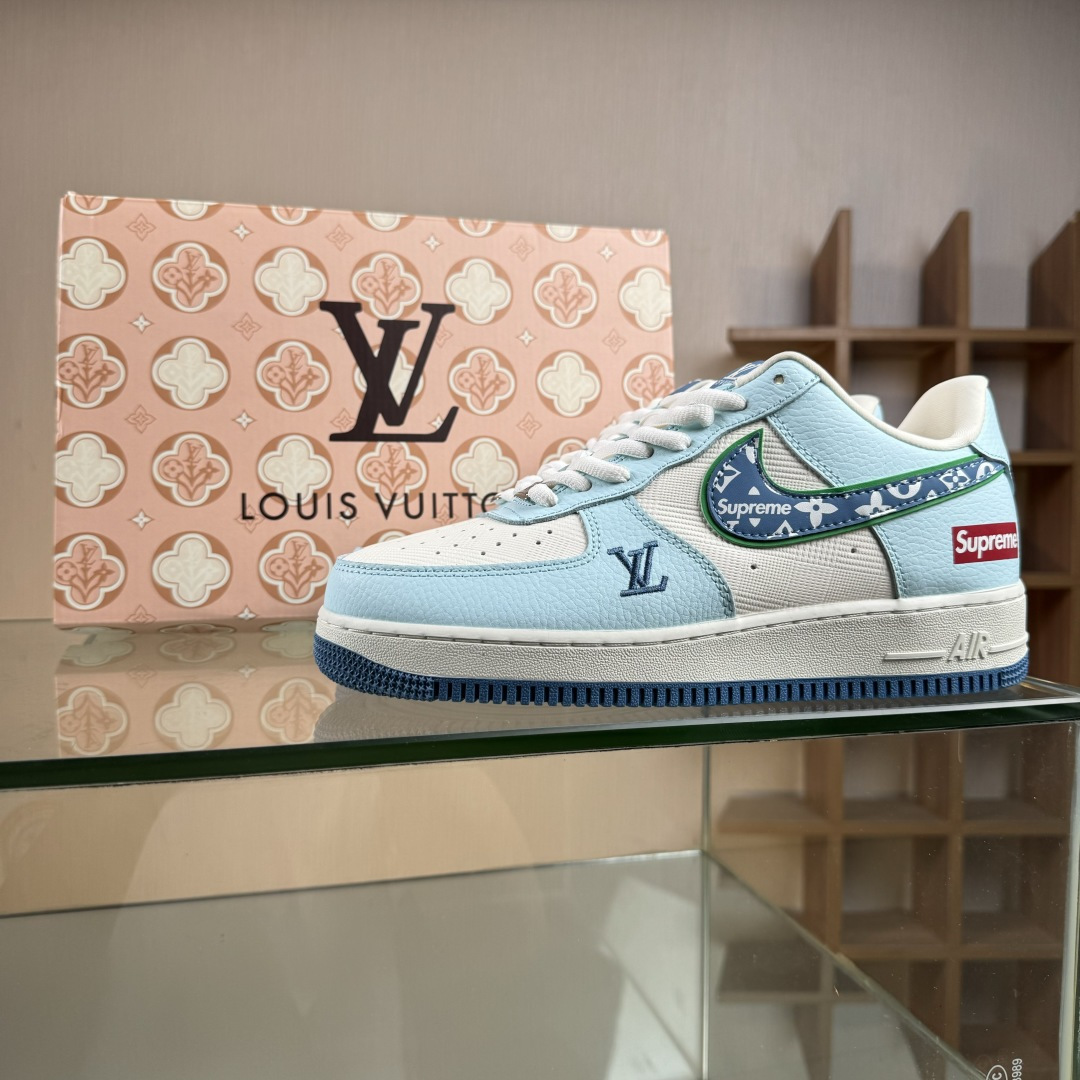Nike Air Force 1'07 Low LV联名 白蓝 空军一号低帮休闲板鞋 YF9511-809
