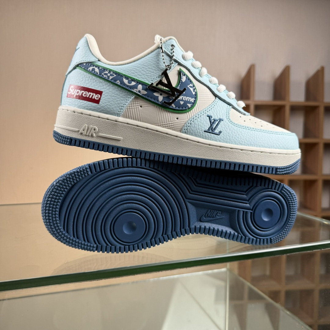 Nike Air Force 1'07 Low LV联名 白蓝 空军一号低帮休闲板鞋 YF9511-809