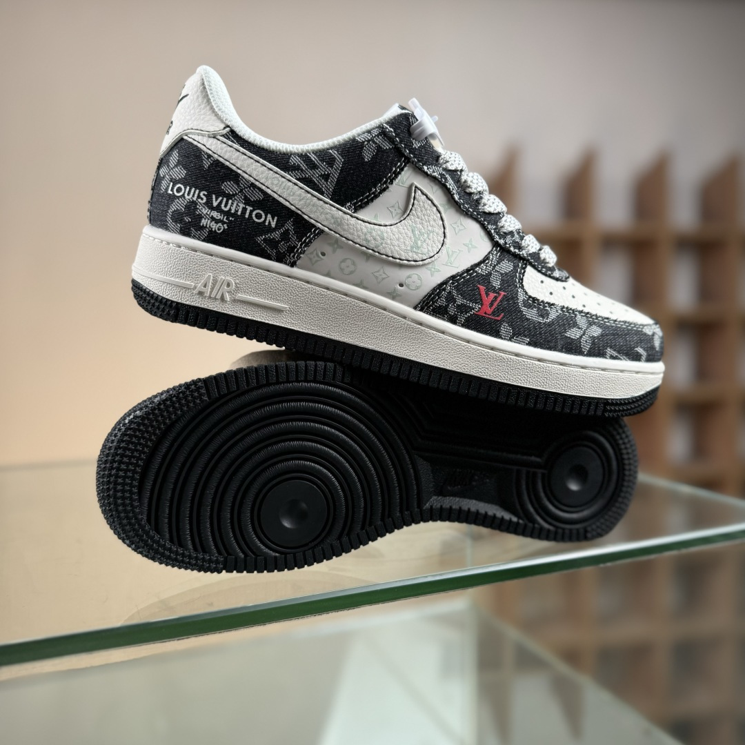 Nike Air Force 1'07 Low LV联名 牛仔米黑缝线 空军一号低帮休闲板鞋 MZ9588-815