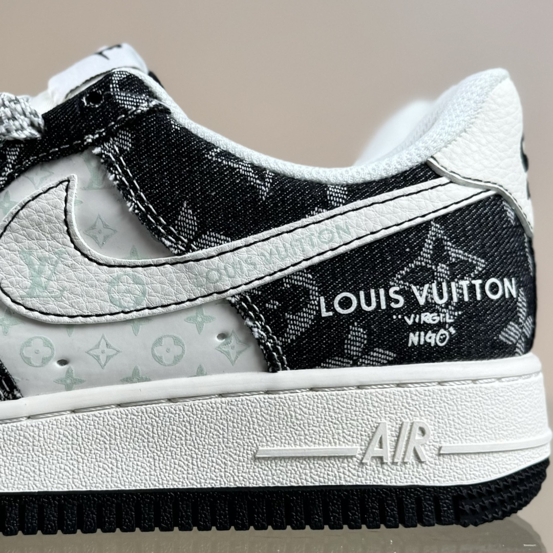 Nike Air Force 1'07 Low LV联名 牛仔米黑缝线 空军一号低帮休闲板鞋 MZ9588-815