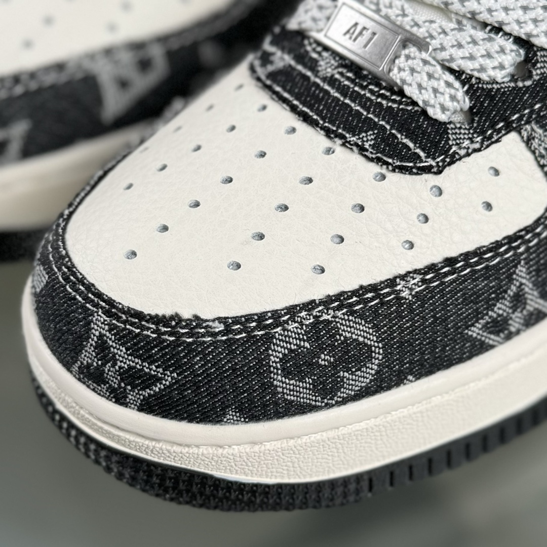 Nike Air Force 1'07 Low LV联名 牛仔米黑缝线 空军一号低帮休闲板鞋 MZ9588-815