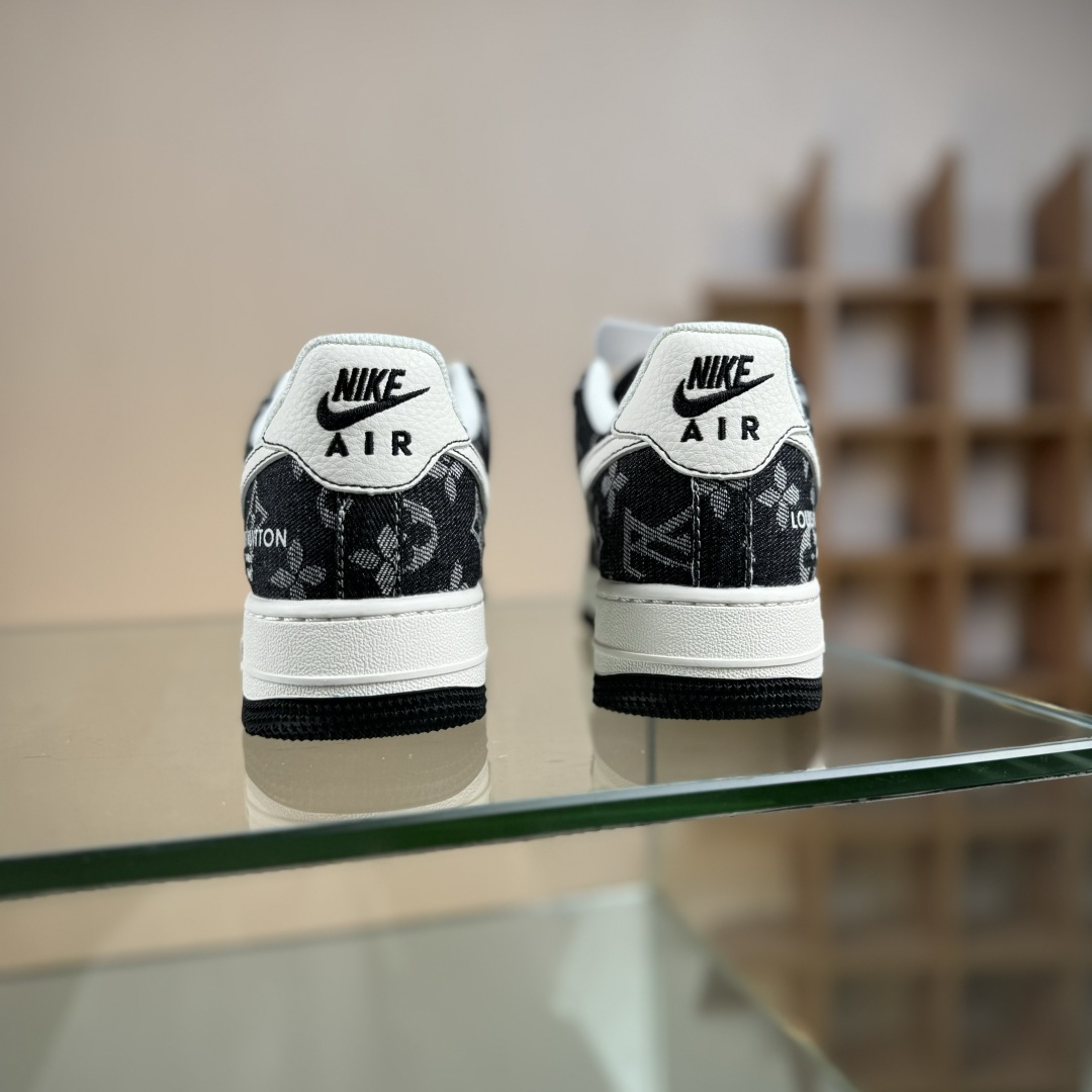 Nike Air Force 1'07 Low LV联名 牛仔米黑缝线 空军一号低帮休闲板鞋 MZ9588-815