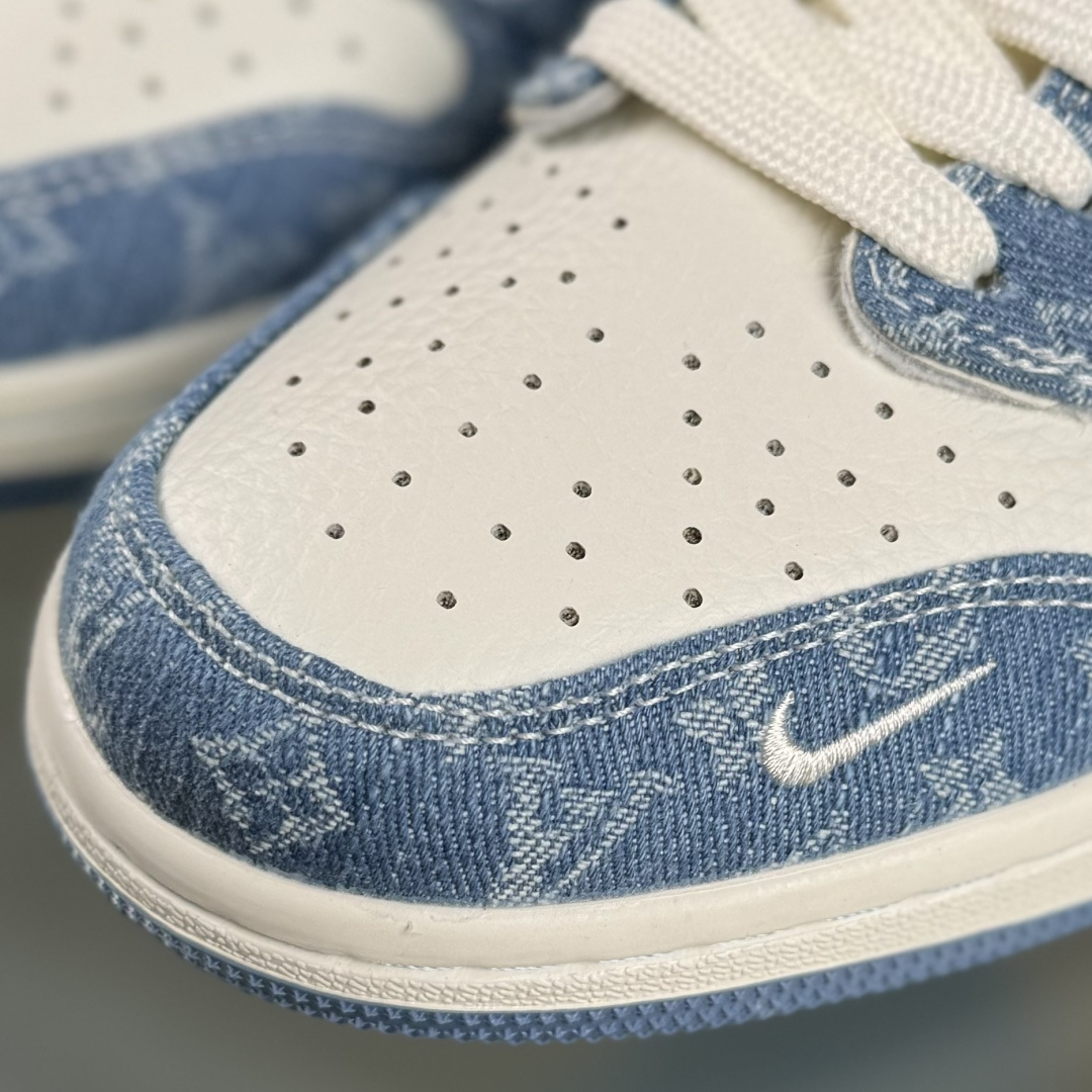 Travis Scott x Fragment Design x Air Jordan 1 Low SP AJ1 乔1 LV联名 天空蓝牛仔 低帮文化休闲板鞋 SC0601-056