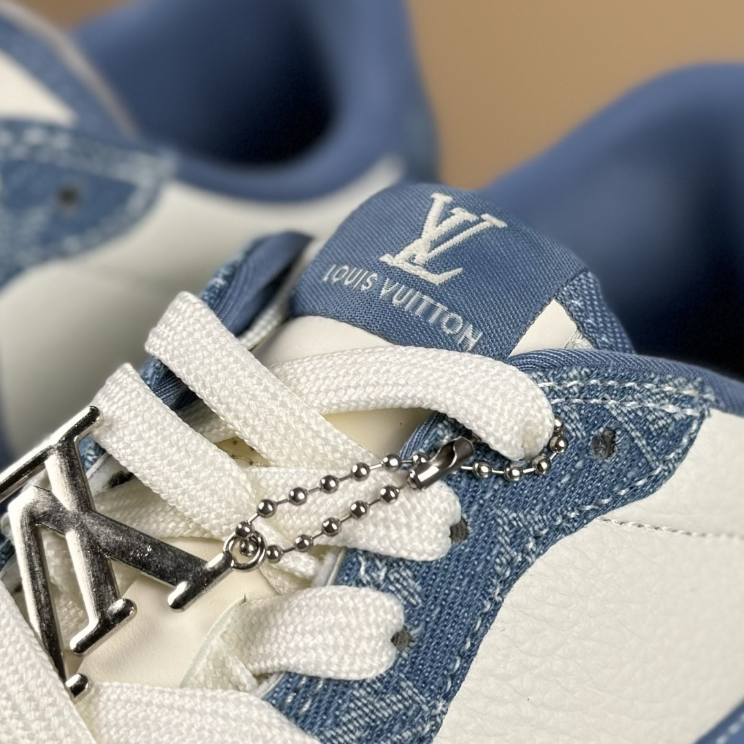 Travis Scott x Fragment Design x Air Jordan 1 Low SP AJ1 乔1 LV联名 天空蓝牛仔 低帮文化休闲板鞋 SC0601-056