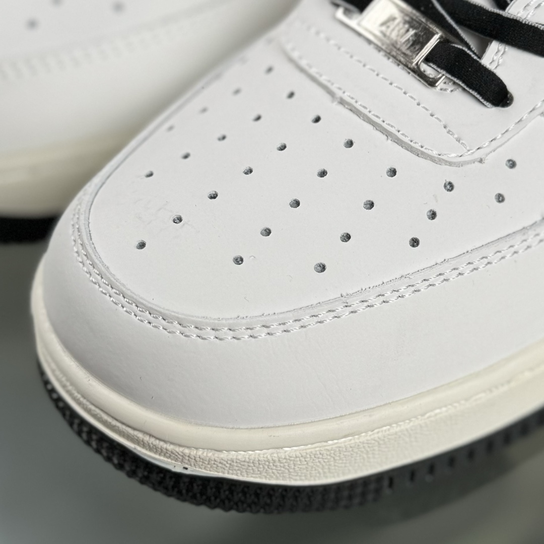 Nike Air Force 1'07 Low 斯图西联名 米黑勾黑底 空军一号低帮休闲板鞋 CS5288-037