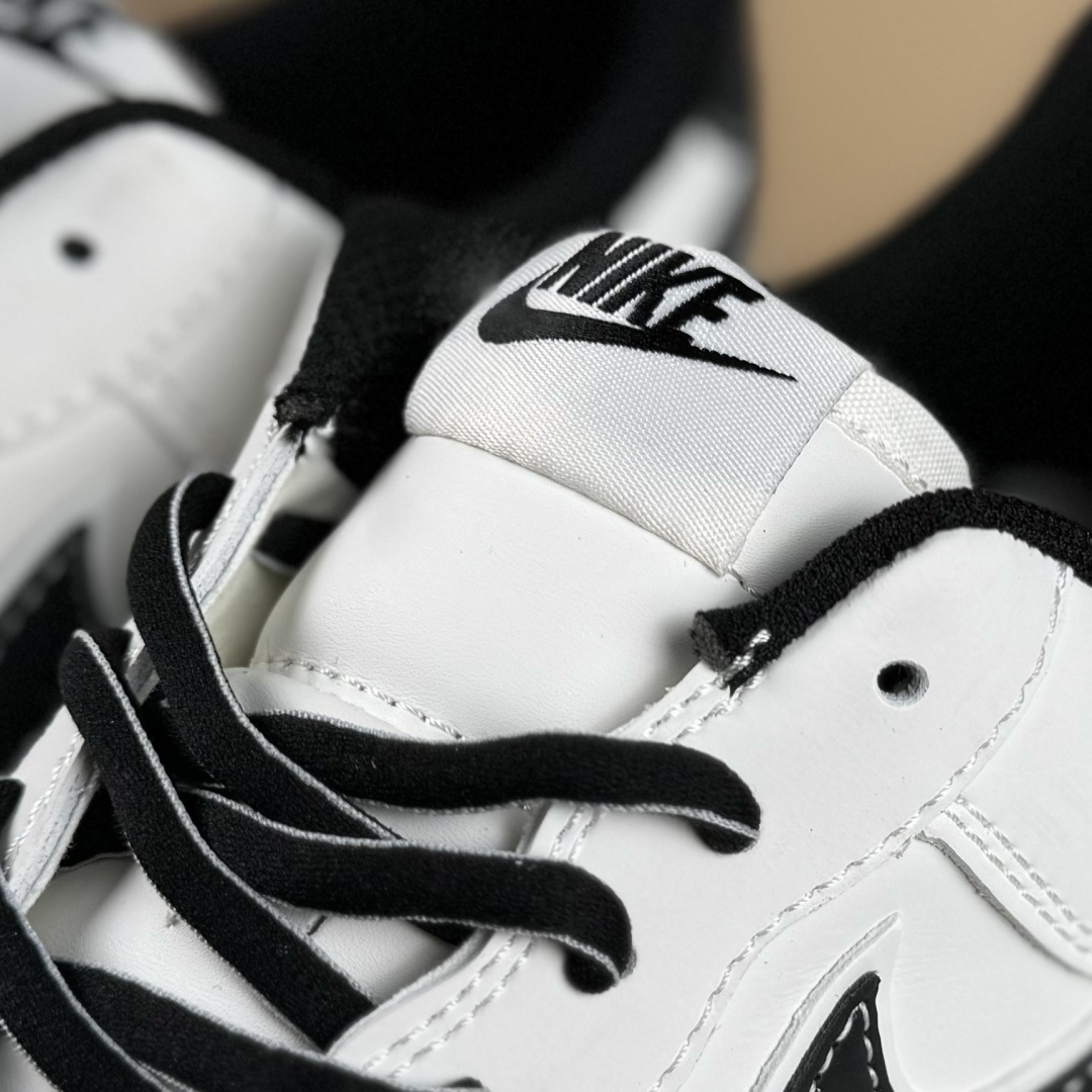 Nike Air Force 1'07 Low 斯图西联名 米黑勾黑底 空军一号低帮休闲板鞋 CS5288-037