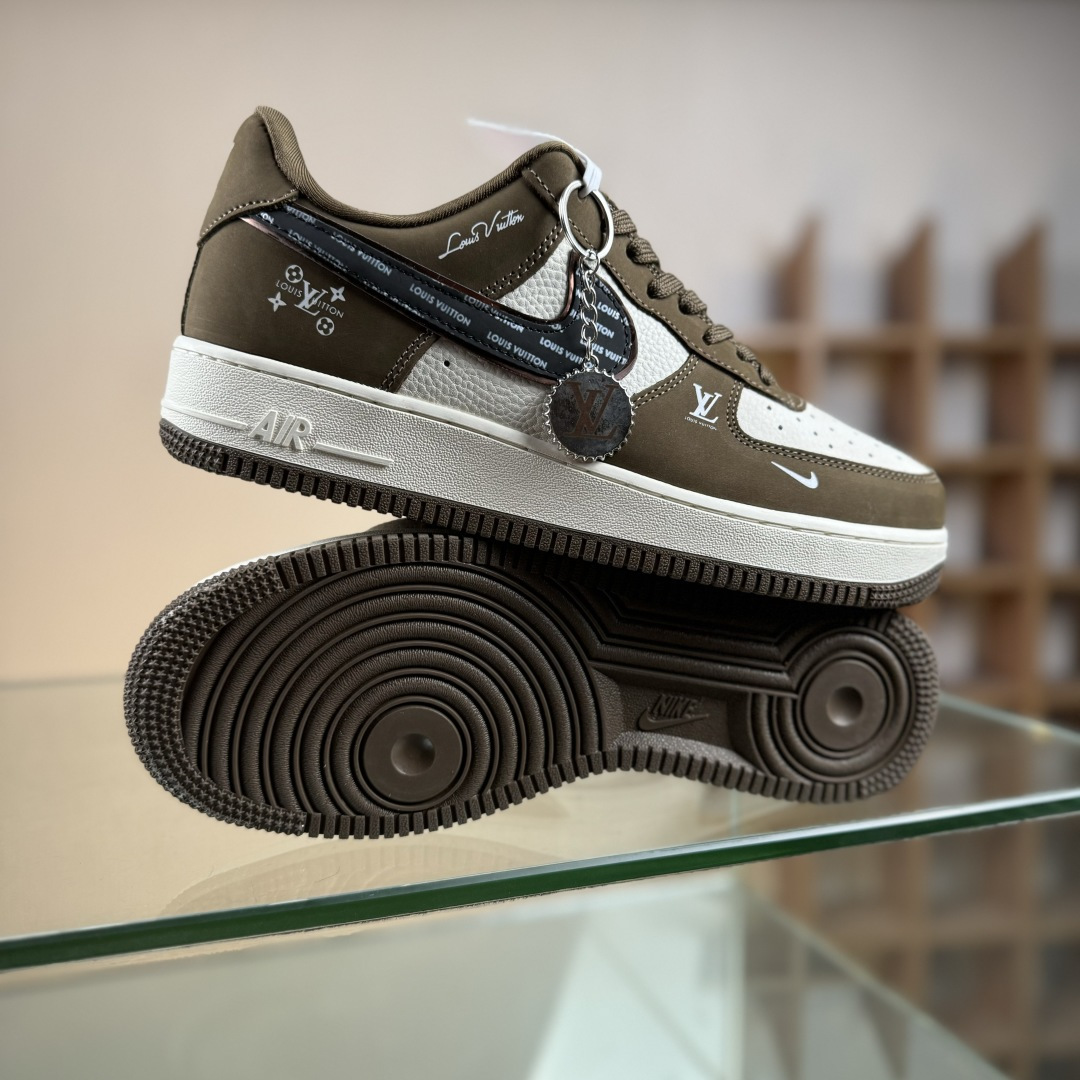 Nike Air Force 1'07 Low LV联名 米军绿银黑 空军一号低帮休闲板鞋 DK0188-086