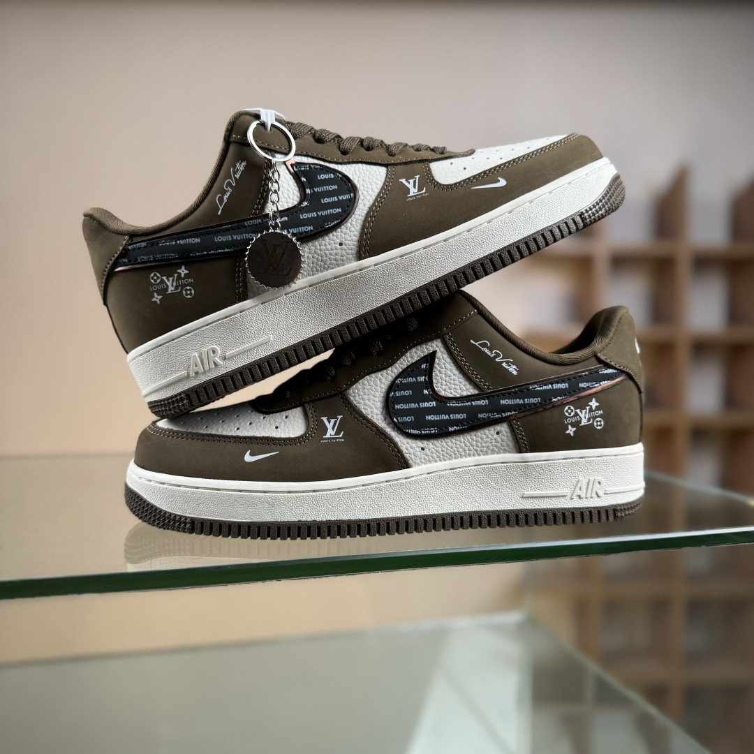 Nike Air Force 1'07 Low LV联名 米军绿银黑 空军一号低帮休闲板鞋 DK0188-086
