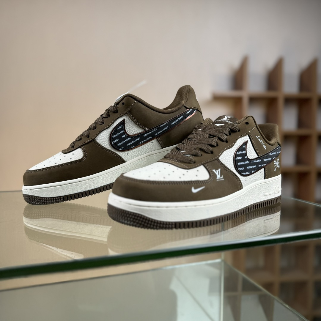Nike Air Force 1'07 Low LV联名 米军绿银黑 空军一号低帮休闲板鞋 DK0188-086