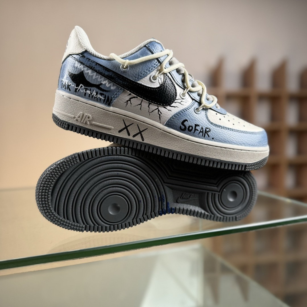Nike Air Force 1'07 Low ”The Age of Cracks” 手绘涂鸦 裂痕纪元 空军一号低帮休闲运动板鞋 KS6896-555