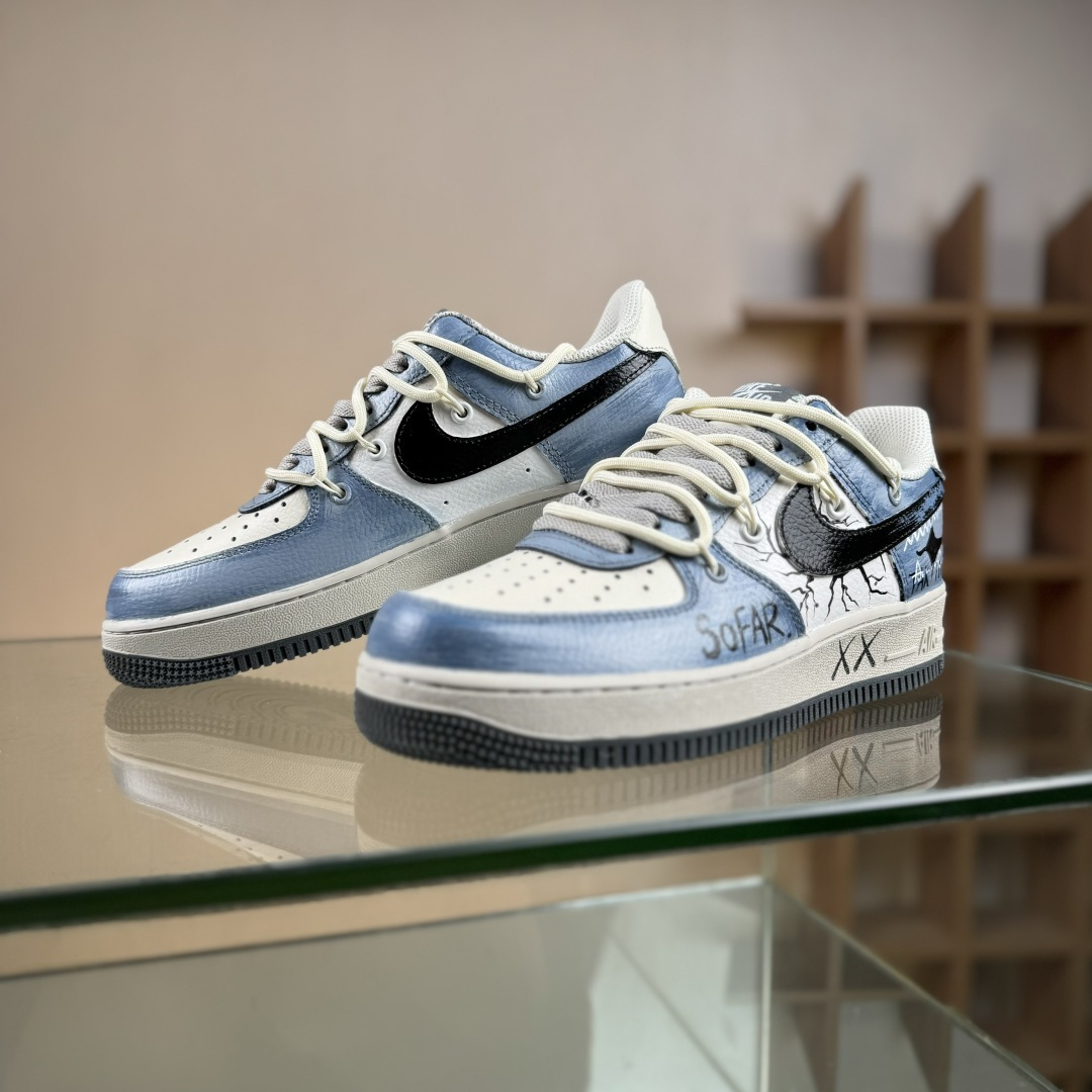 Nike Air Force 1'07 Low ”The Age of Cracks” 手绘涂鸦 裂痕纪元 空军一号低帮休闲运动板鞋 KS6896-555