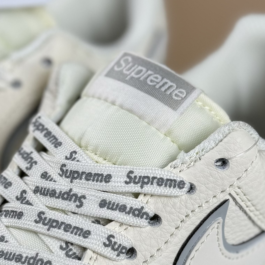 Nike Air Force 1'07 Low Supreme联名 米灰水晶底 空军一号低帮休闲板鞋 XX3168-193