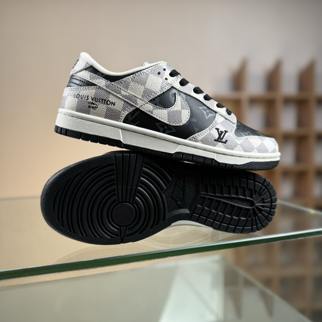 NIKE SB Dunk Low RETRO x Louis Vuitton 格纹雾灰 SC0601-452
