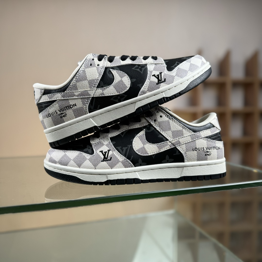 NIKE SB Dunk Low RETRO x Louis Vuitton 格纹雾灰 SC0601-452