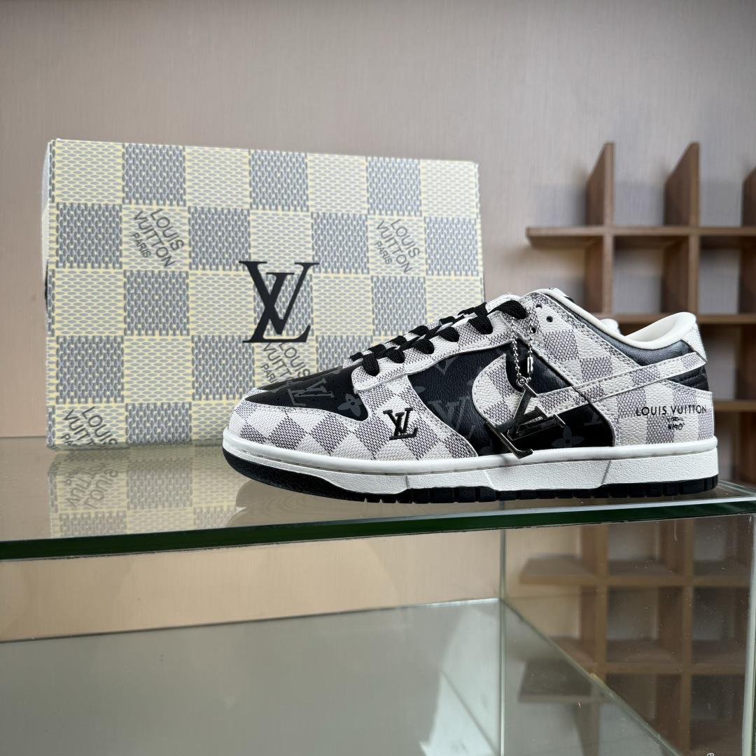 NIKE SB Dunk Low RETRO x Louis Vuitton 格纹雾灰 SC0601-452