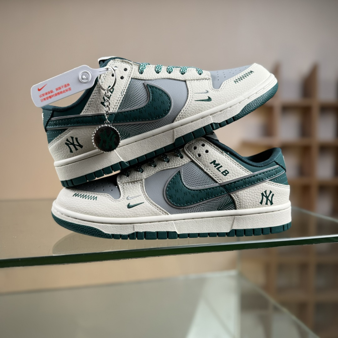 Nike SB Dunk Low x MLB 米灰绿双小勾满天星 SJ2025-001