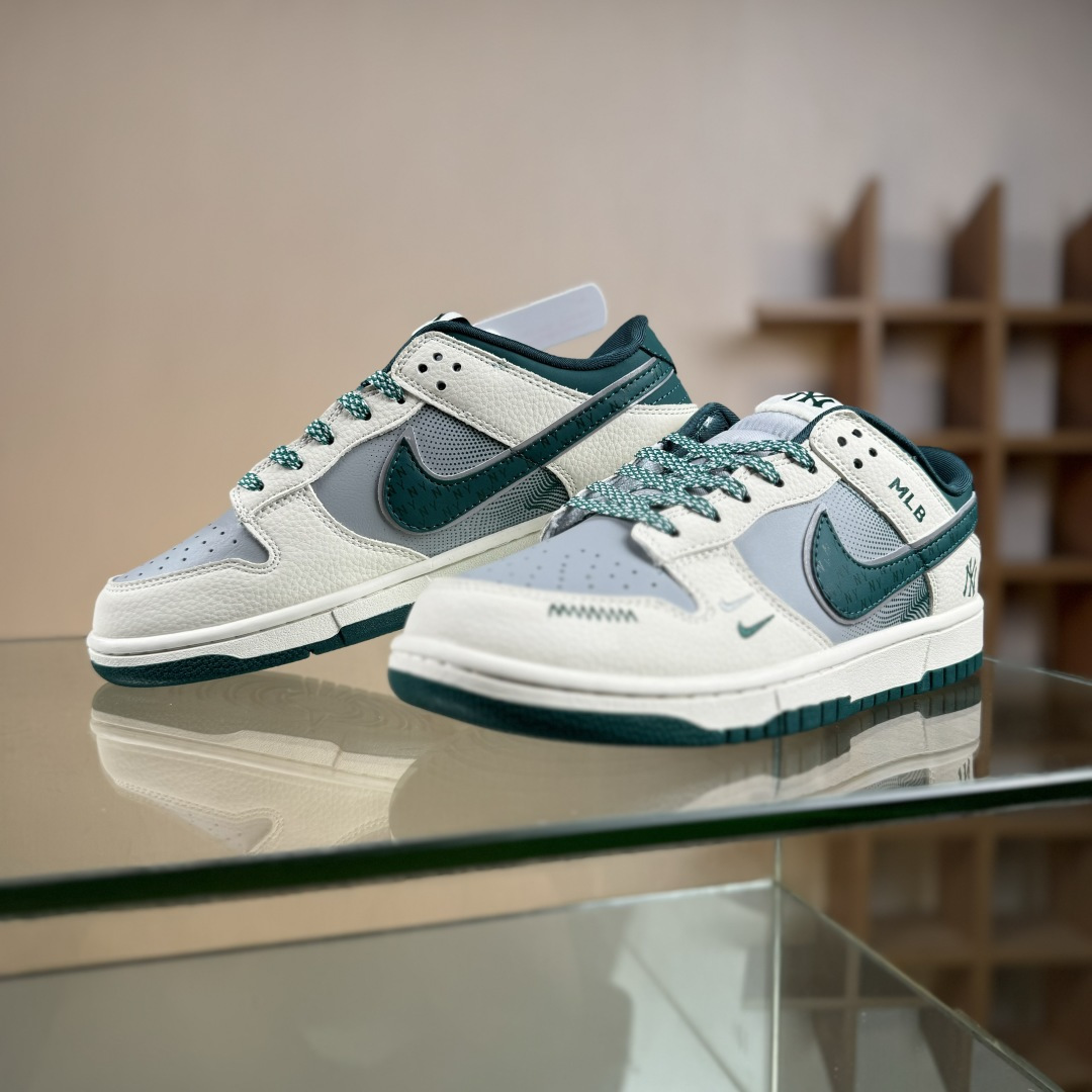 Nike SB Dunk Low x MLB 米灰绿双小勾满天星 SJ2025-001