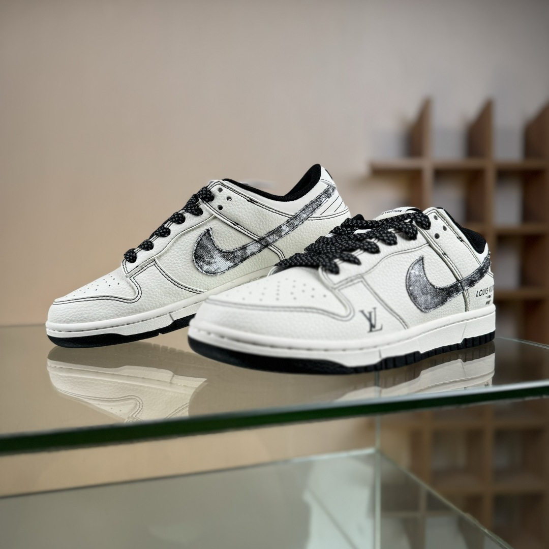 Nike SB Dunk Low x Louis Vuitton 白黑满天星 JP1628-027