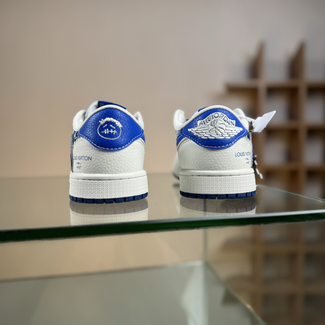 Nike Air Jordan 1 x Travis Scott AJ1倒勾 乔一倒钩 ‘DIY’定制 耐克 低帮文化篮球鞋 XS2025-075