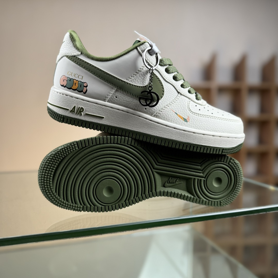 260 Nike Air Force 1'07 Low 古驰联名 米军绿多彩 空军一号低帮休闲板鞋 XX3168-211-Chinese UA Cheap High Quatity Brand Clothes Bags handbags Sneakers wholesale wholesaler seller from China Factory suppliers Fashion Clothing Shoes best Quality Beautiful Price 260 Nike Air Force 1'07 Low 古驰联名 米军绿多彩 空军一号低帮休闲板鞋 XX3168-211