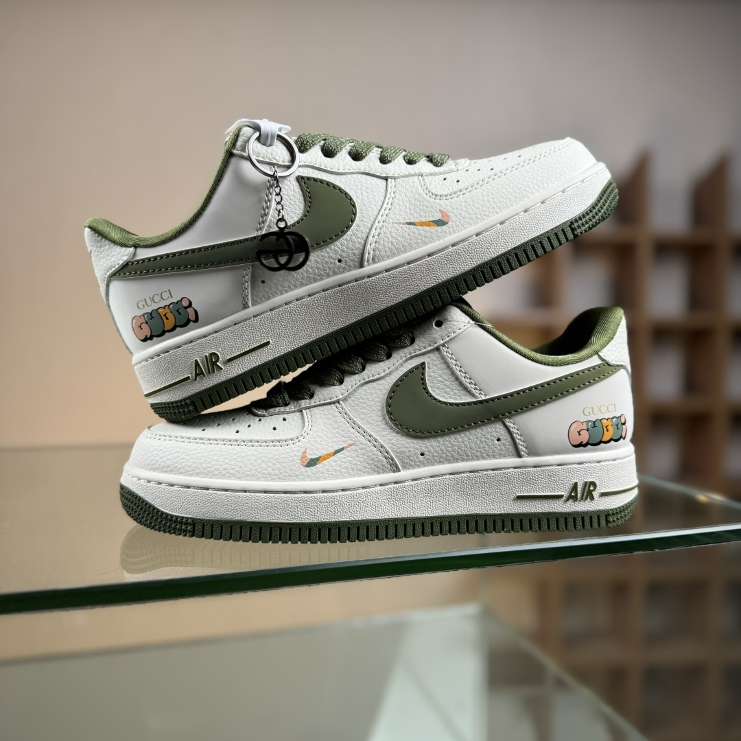 260 Nike Air Force 1'07 Low 古驰联名 米军绿多彩 空军一号低帮休闲板鞋 XX3168-211-Chinese UA Cheap High Quatity Brand Clothes Bags handbags Sneakers wholesale wholesaler seller from China Factory suppliers Fashion Clothing Shoes best Quality Beautiful Price 260 Nike Air Force 1'07 Low 古驰联名 米军绿多彩 空军一号低帮休闲板鞋 XX3168-211