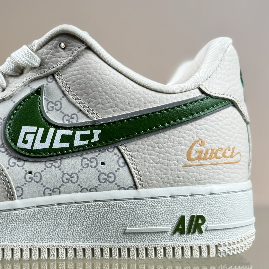 Nike Air Force 1'07 Low 古驰联名 白棕绿 空军一号低帮休闲板鞋 YF9511-804