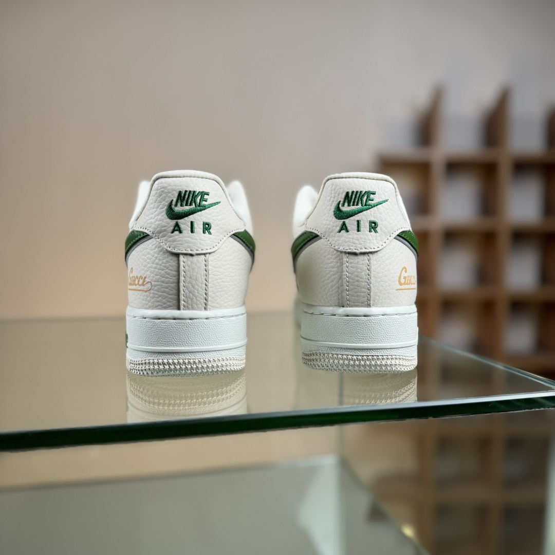 Nike Air Force 1'07 Low 古驰联名 白棕绿 空军一号低帮休闲板鞋 YF9511-804