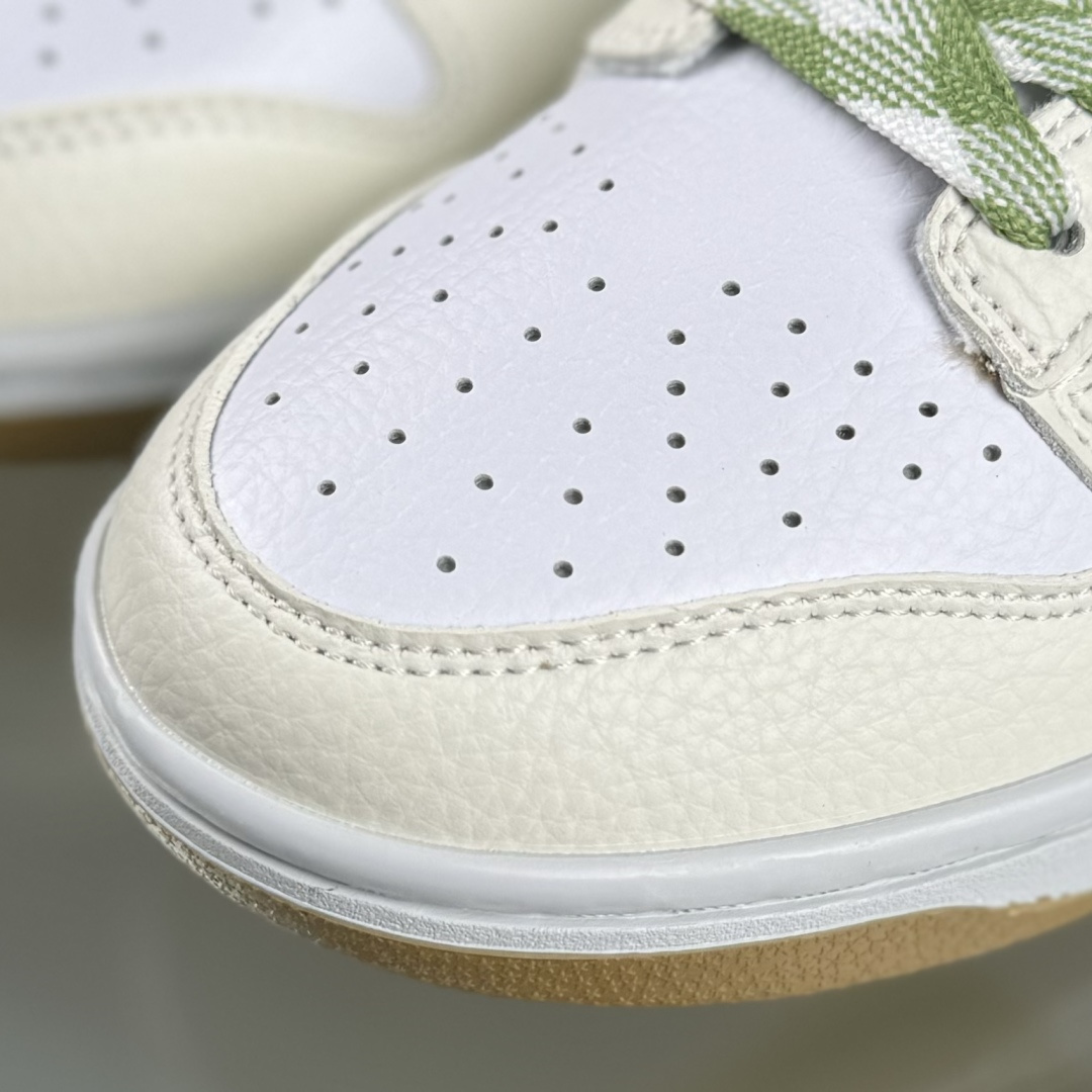Nike SB Dunk Low LV联名 白绿棕 高端定制 低帮休闲板鞋 SC0601-476