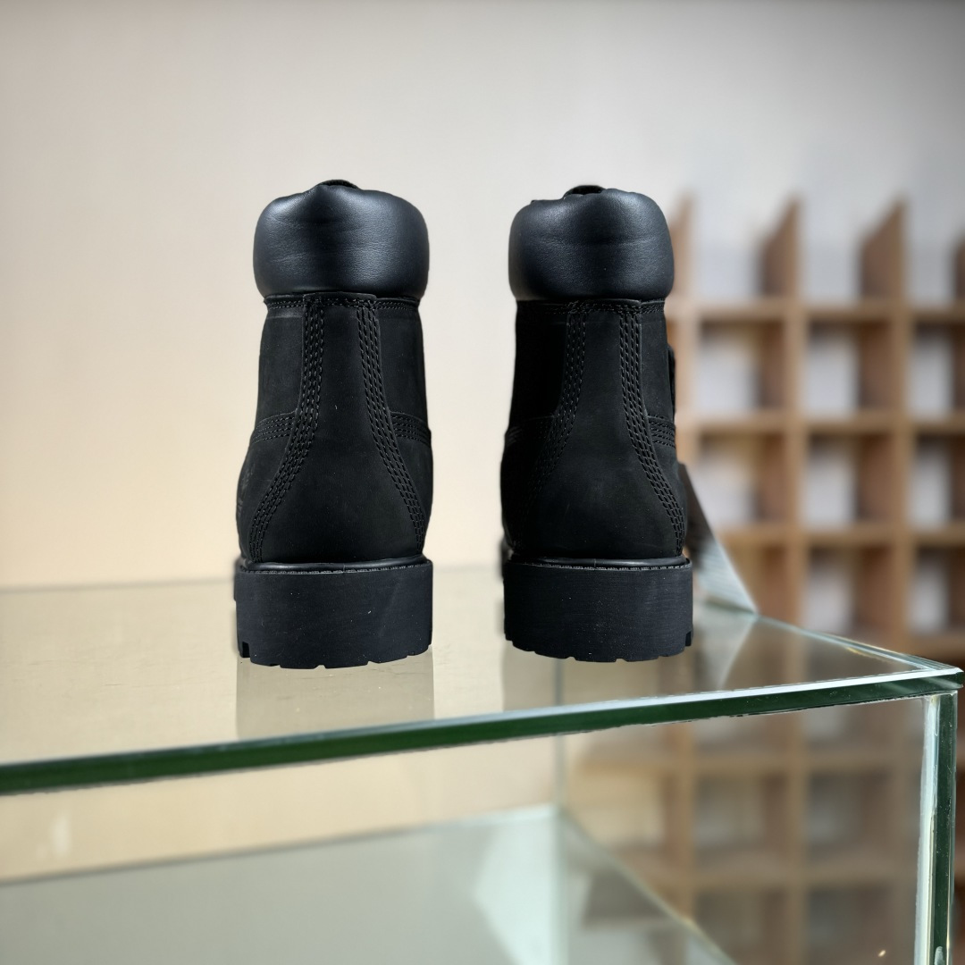 400 得物纯原顶级一比一原版开发版本 添柏岚Timberland踢不烂/经典款黑色高帮 女款六孔型号8658A男款七孔型号10073W