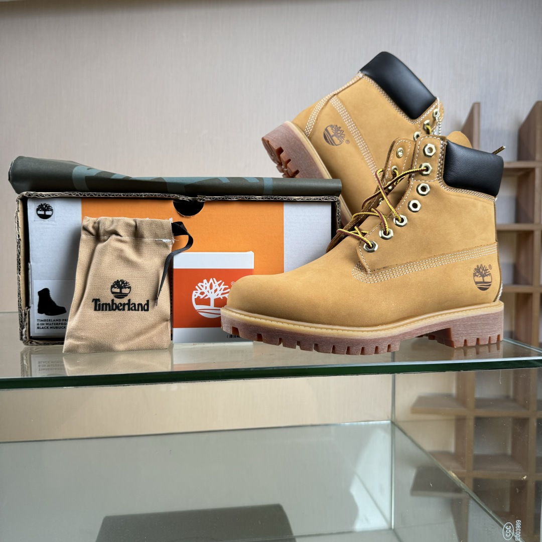 400 得物纯原顶级一比一原版开发版本 添柏岚Timberland踢不烂/经典款黄色高帮 女款六孔型号10361男款七孔型号10061