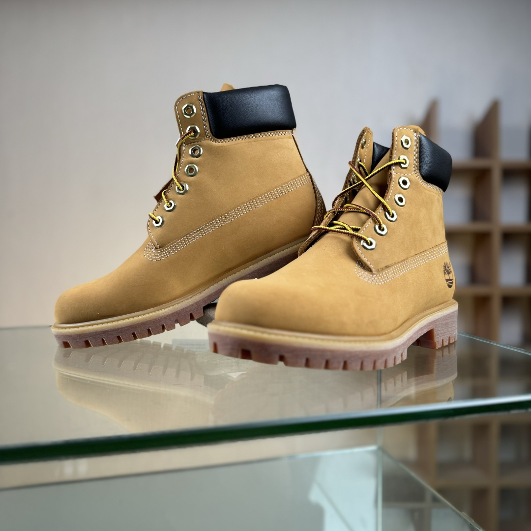 400 得物纯原顶级一比一原版开发版本 添柏岚Timberland踢不烂/经典款黄色高帮 女款六孔型号10361男款七孔型号10061