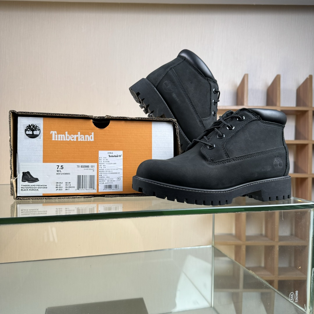 320 得物纯原顶级一比一原版开发版本 添柏岚Timberland踢不烂/经典款中帮黑色32085