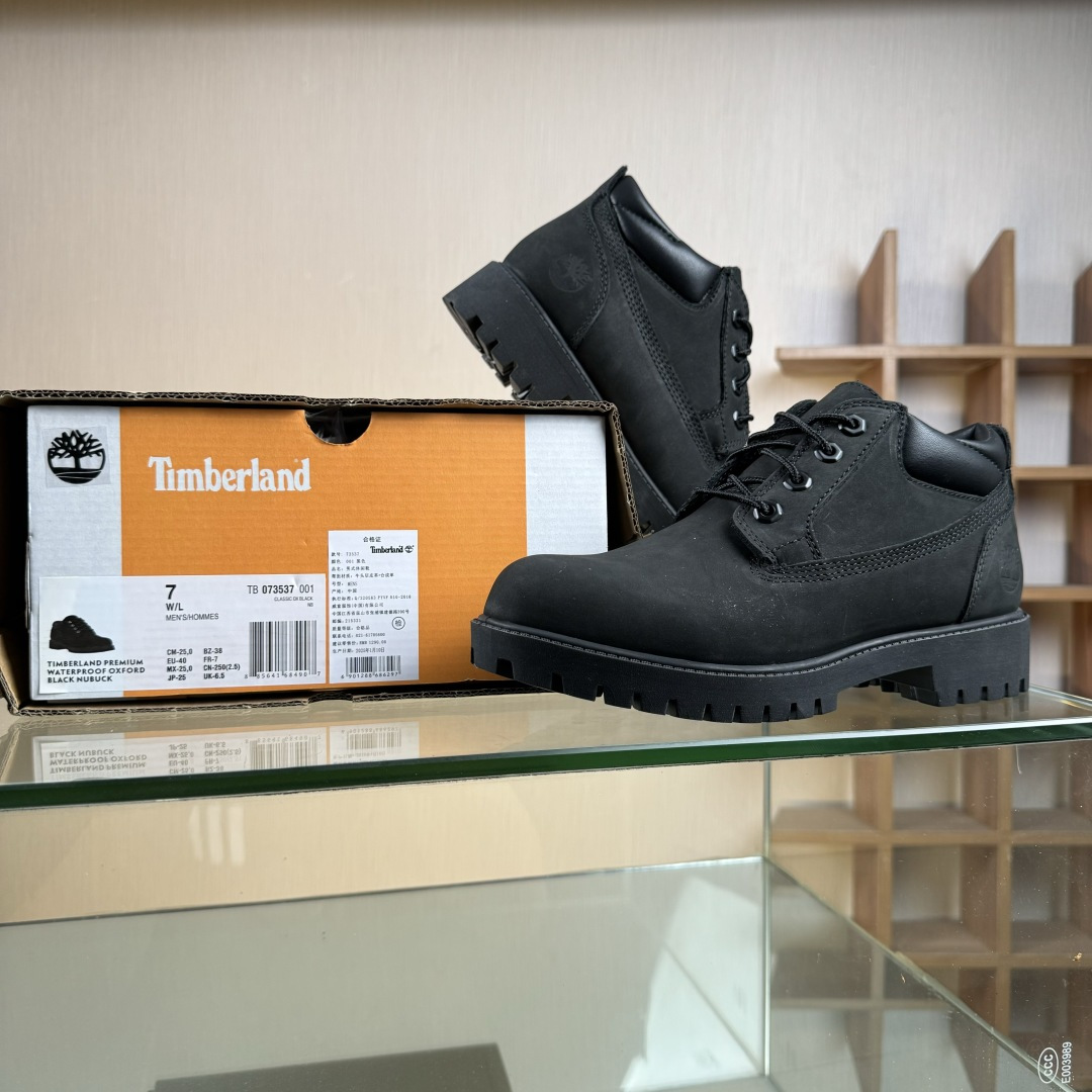 320 得物纯原顶级一比一原版开发版本 添柏岚Timberland踢不烂/黑色低帮73537