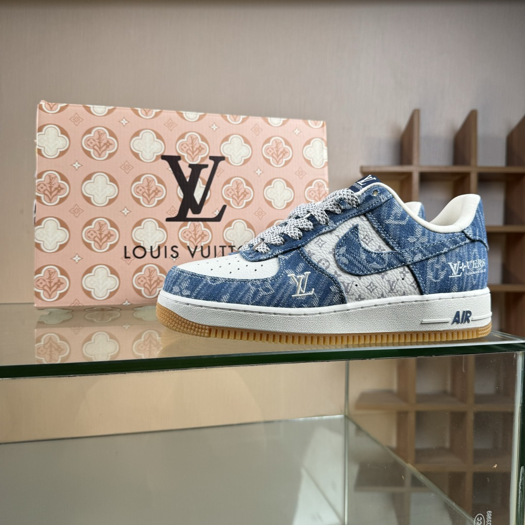 Nike Air Force 1'07 Low LV联名 白牛仔蓝 空军一号低帮休闲板鞋 YF9511-815