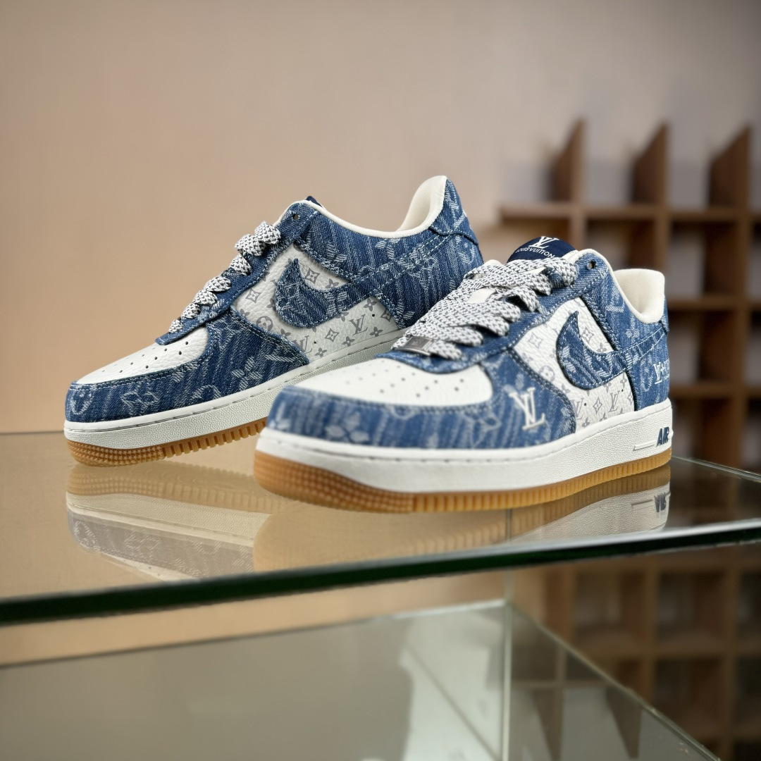 Nike Air Force 1'07 Low LV联名 白牛仔蓝 空军一号低帮休闲板鞋 YF9511-815