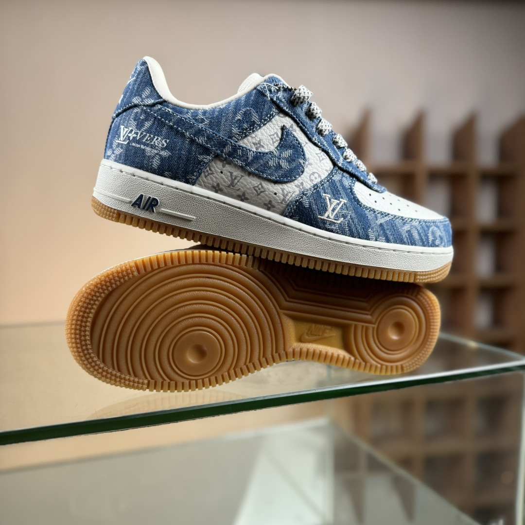 Nike Air Force 1'07 Low LV联名 白牛仔蓝 空军一号低帮休闲板鞋 YF9511-815