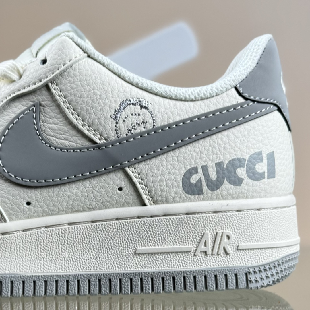 Nike Air Force 1'07 Low 古驰联名 鬼脸米灰 空军一号 低帮休闲板鞋 QW5836-024