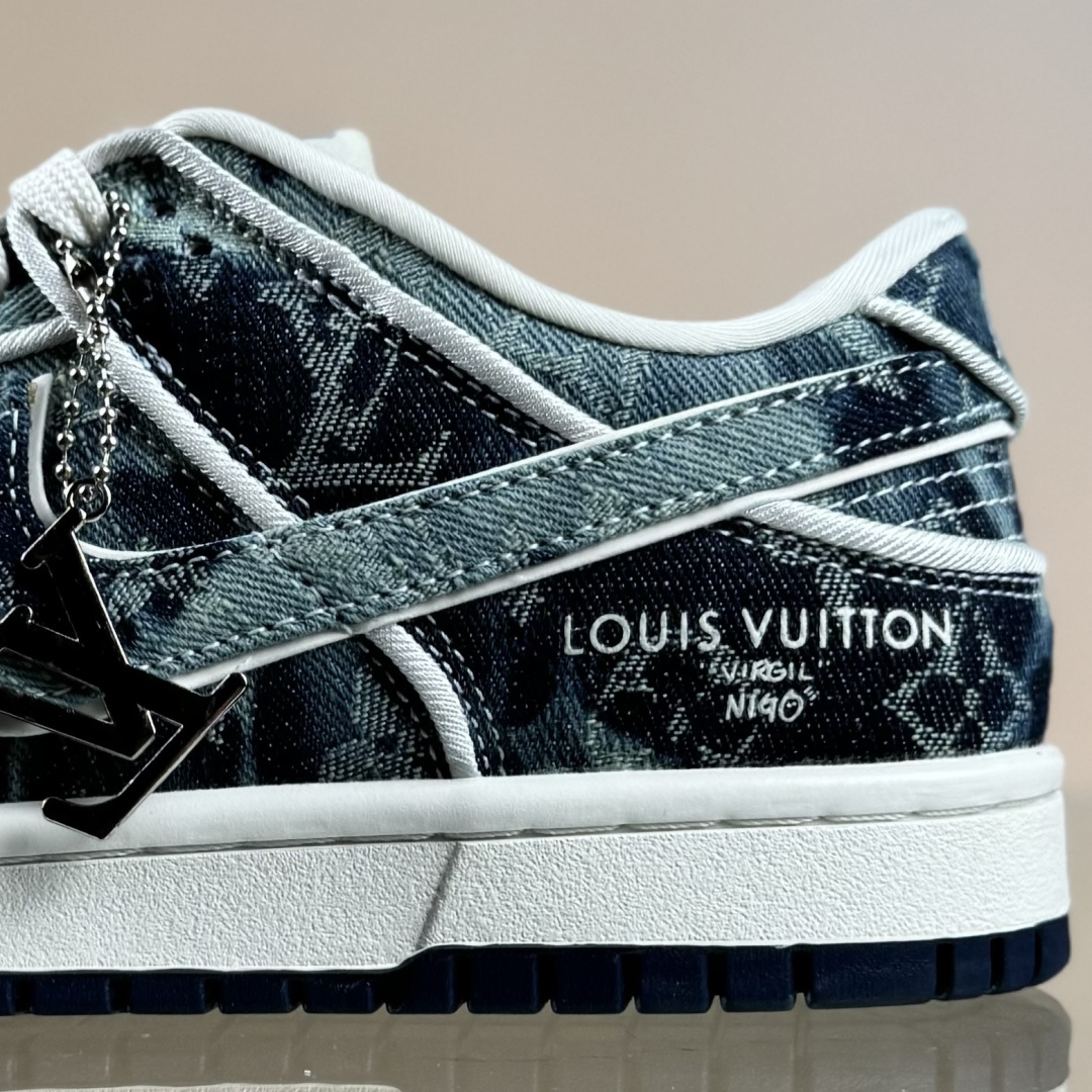 Nike SB Dunk Low LV联名 青蓝牛仔 高端定制 低帮休闲板鞋 SC0601-466